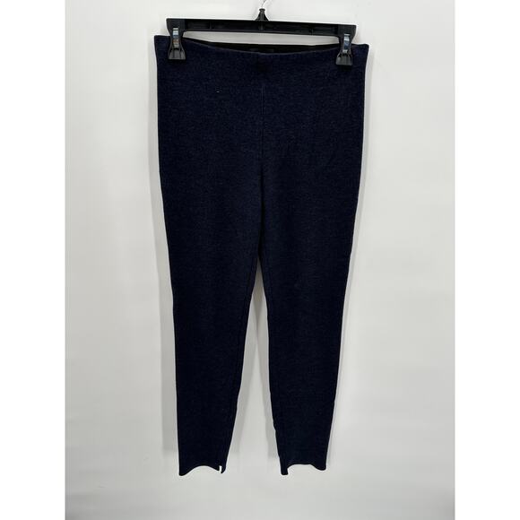 Theory Navy Elastic Waist Pull-On Slim Pants // S - Picture 1 of 5